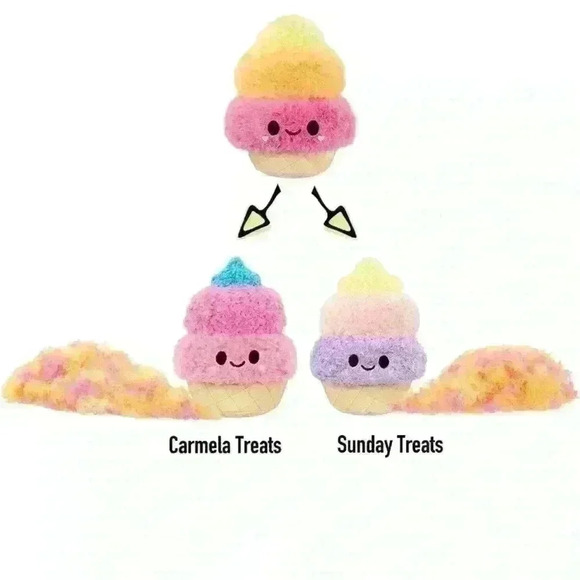 Fluffie Stuffiez Ice Cream Pull To Reveal Surprise Plush Multicored - Picture 4 of 5